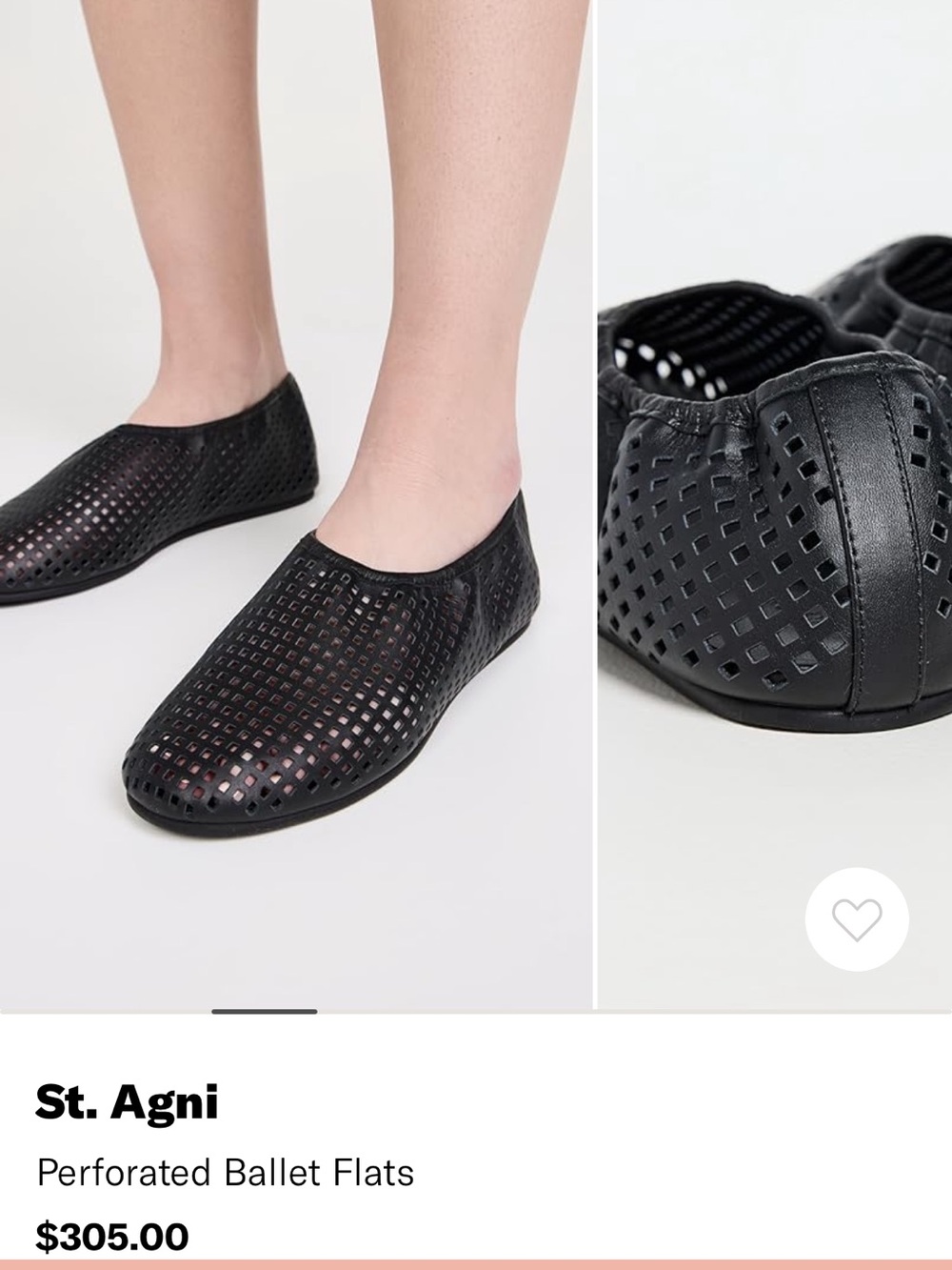 St. Agni Black Perforated Slip-On Loafers